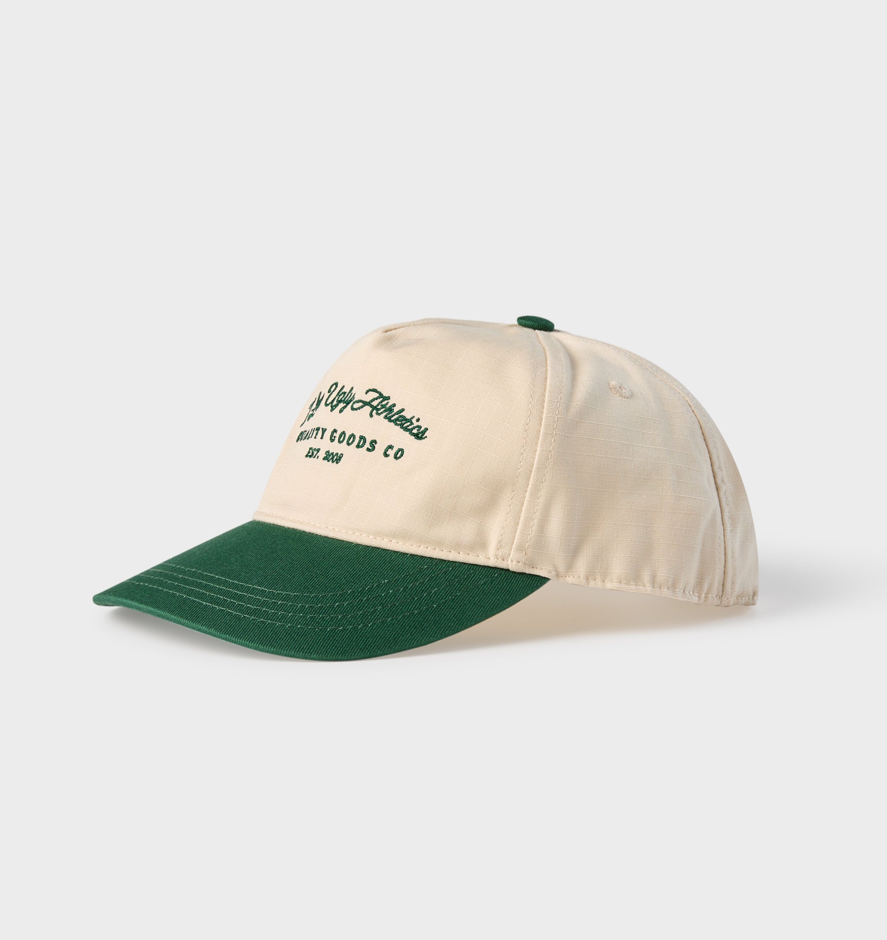 Athletics Maverick Cap - Off White/ Dark Green