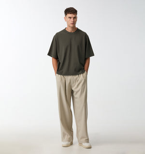 Crop Box Tee - Flint Grey