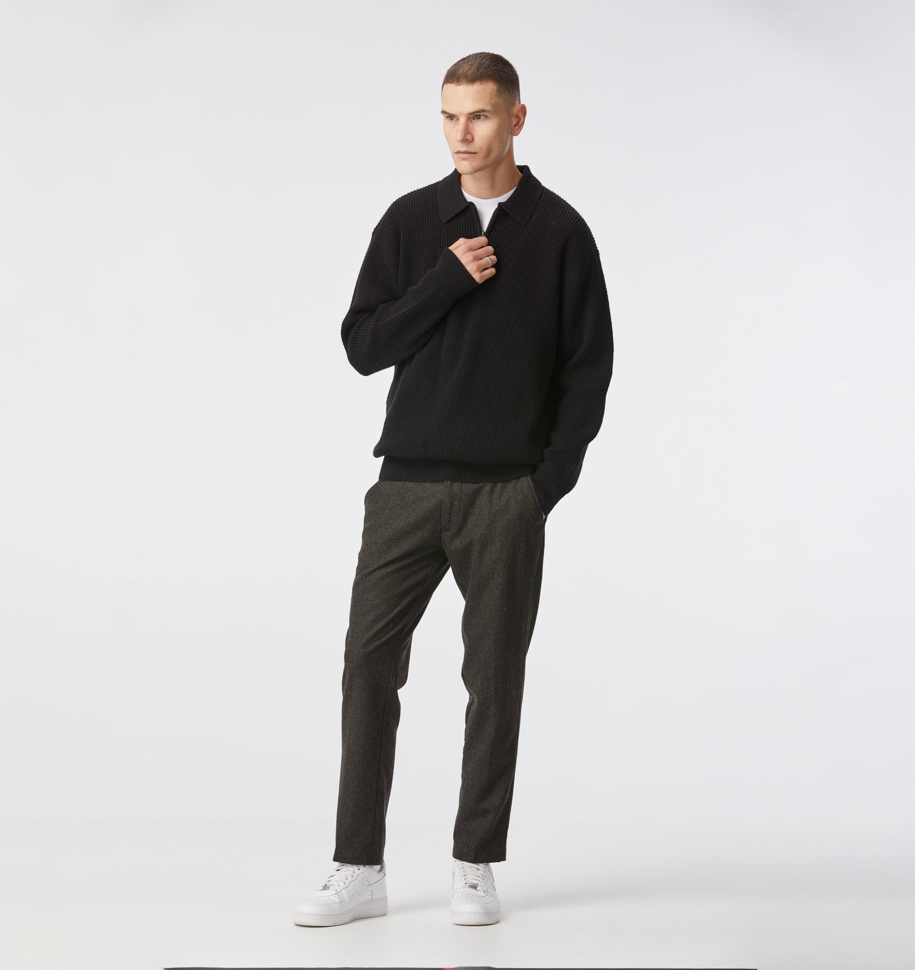Mario Knit Sweater - Black