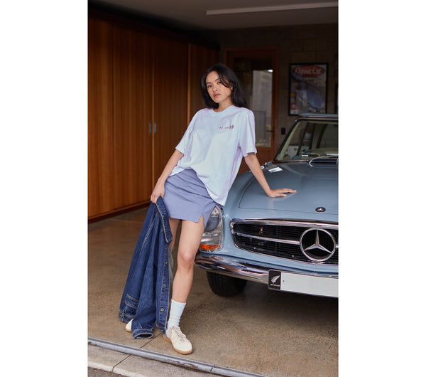 Bai Mini Skirt - Smokey Blue