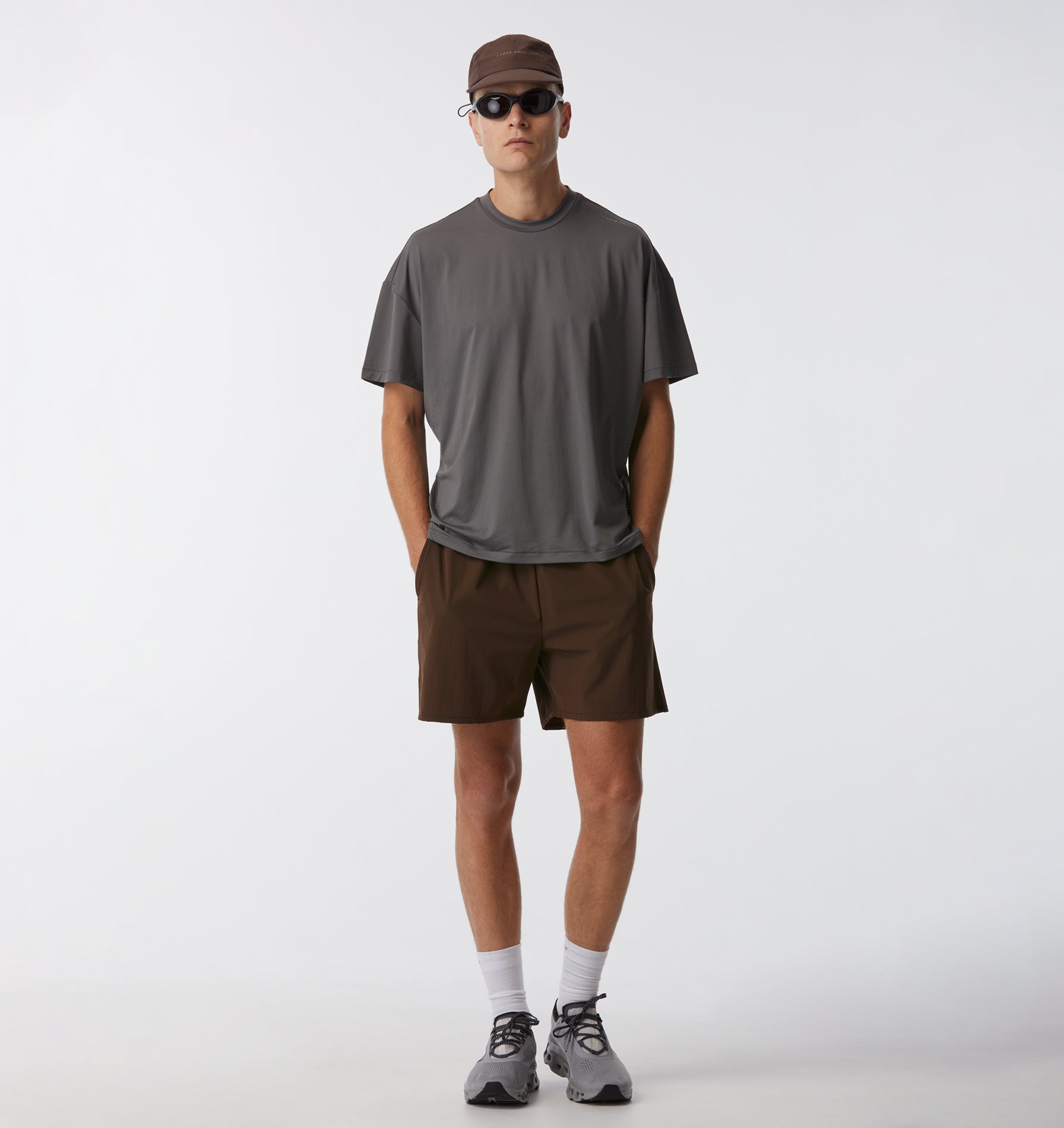 Active 5 Inch Core Short - Brown