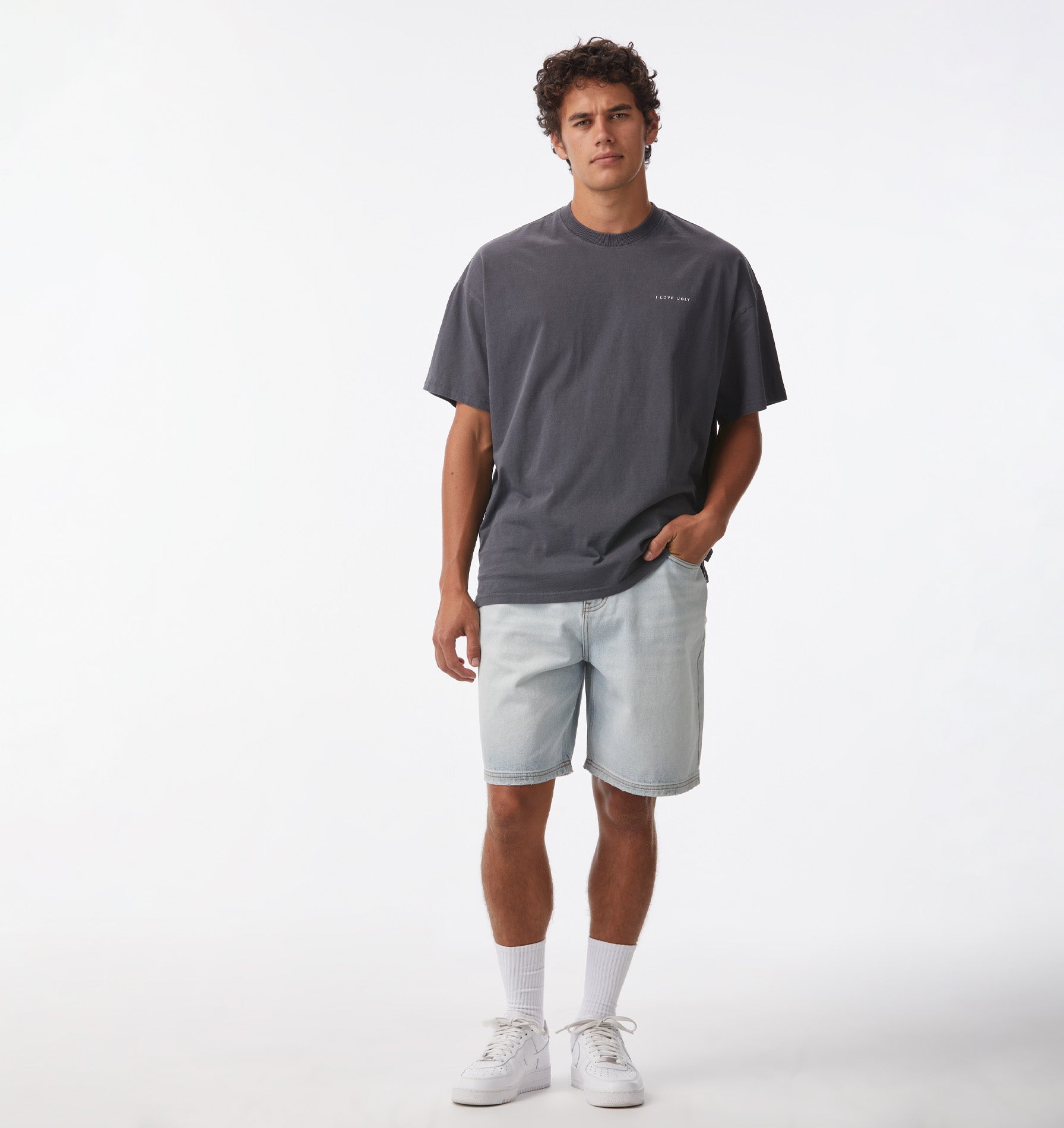 Box Tee - Washed Slate