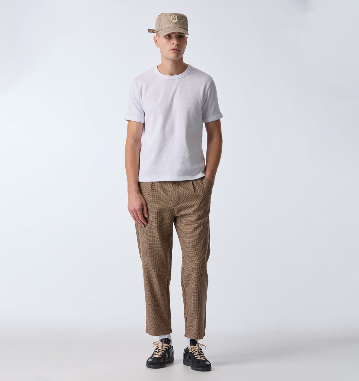 Kobe Pant - Charcoal Houndstooth