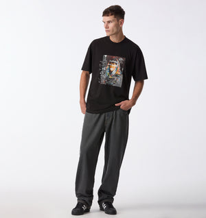 Edgar Wide Denim - Charcoal
