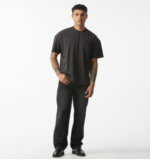 Webster Straight Denim - Washed Black