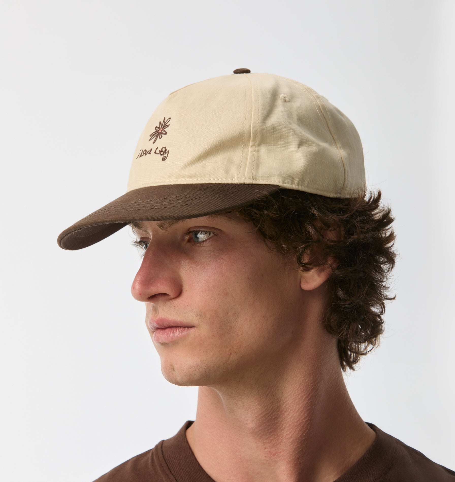 Flores Cap - Fossil Brown/Off White