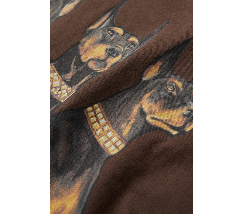 Doberman Box Tee Espresso I Love Ugly NZ