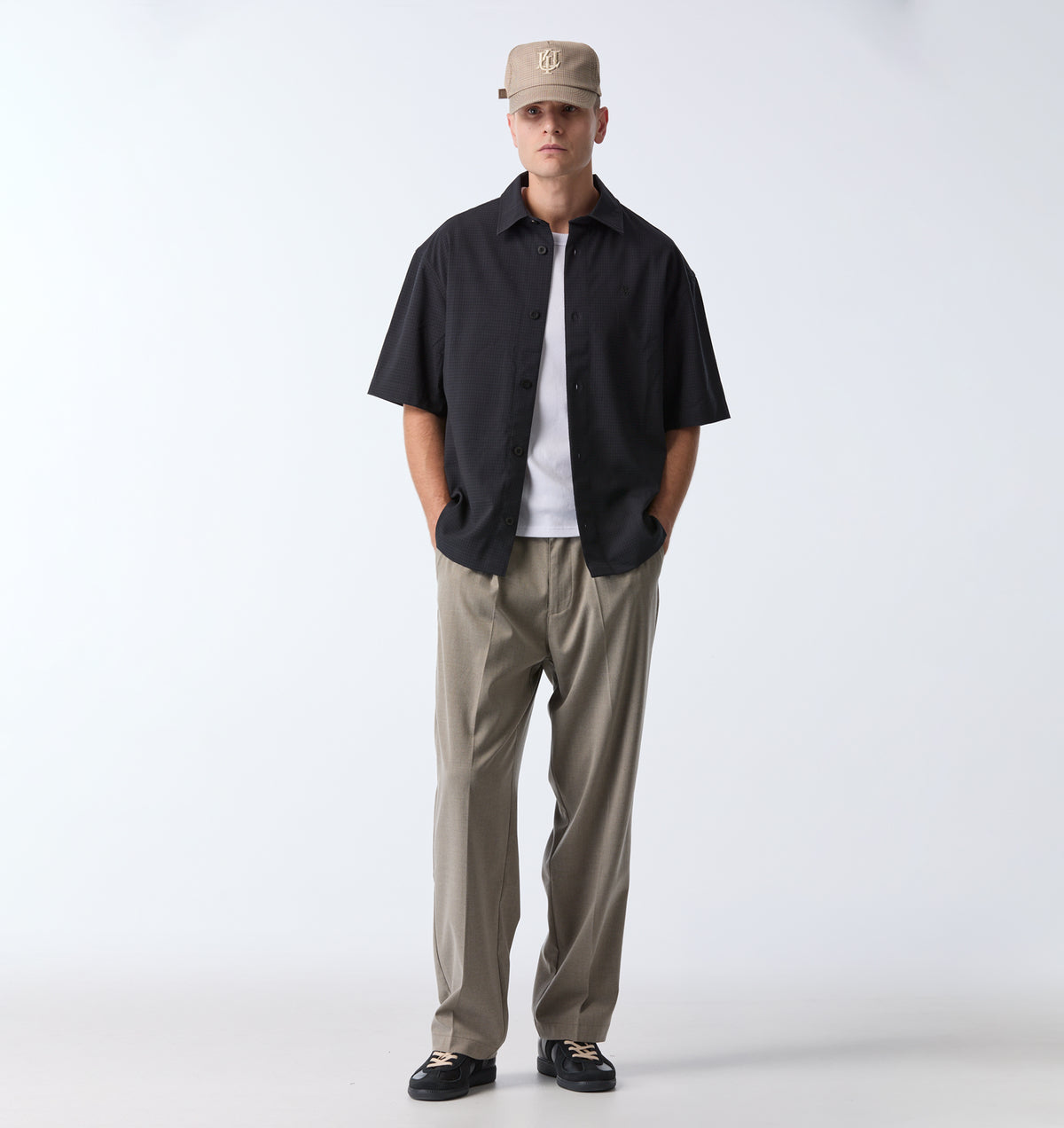 Dawson SS Shirt - Navy/Black Check