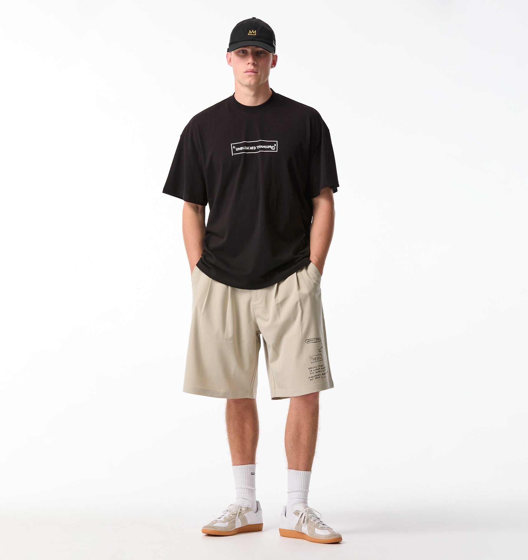 Basquiat Unbleached Box Tee 2.0 - Black