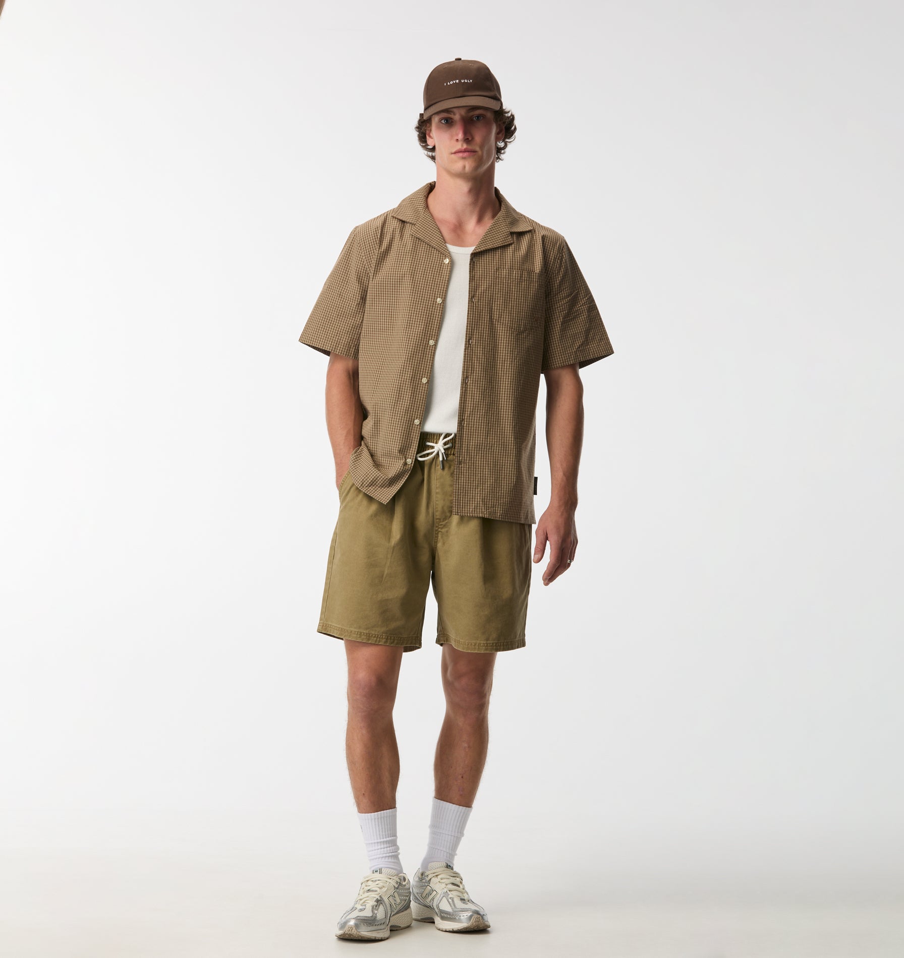 Michael Pleat Short - Khaki