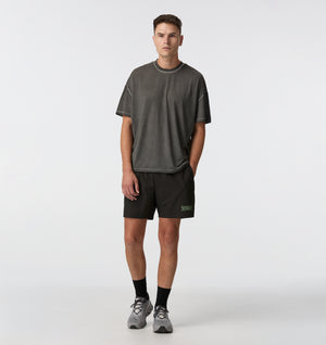 Active Crop Tee - Washed Black