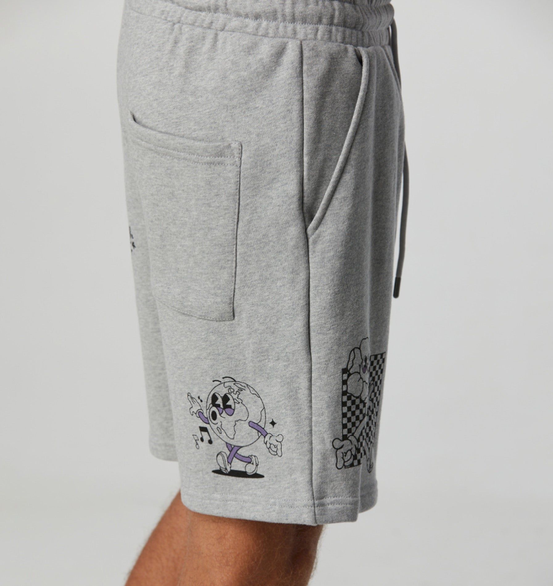 Random Ideas Trackie Short - Vintage Grey