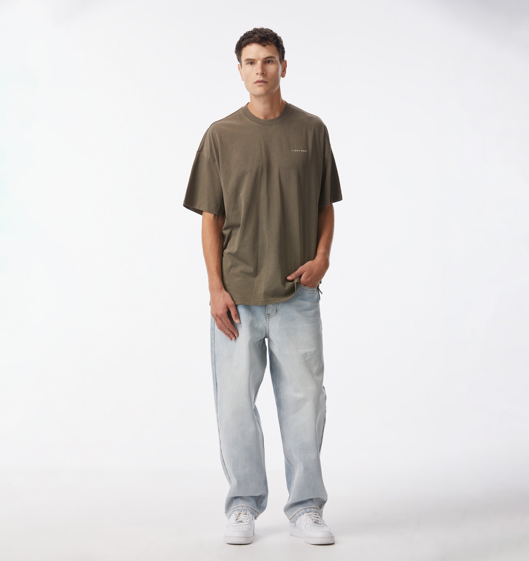 Box Tee - Washed Mushroom