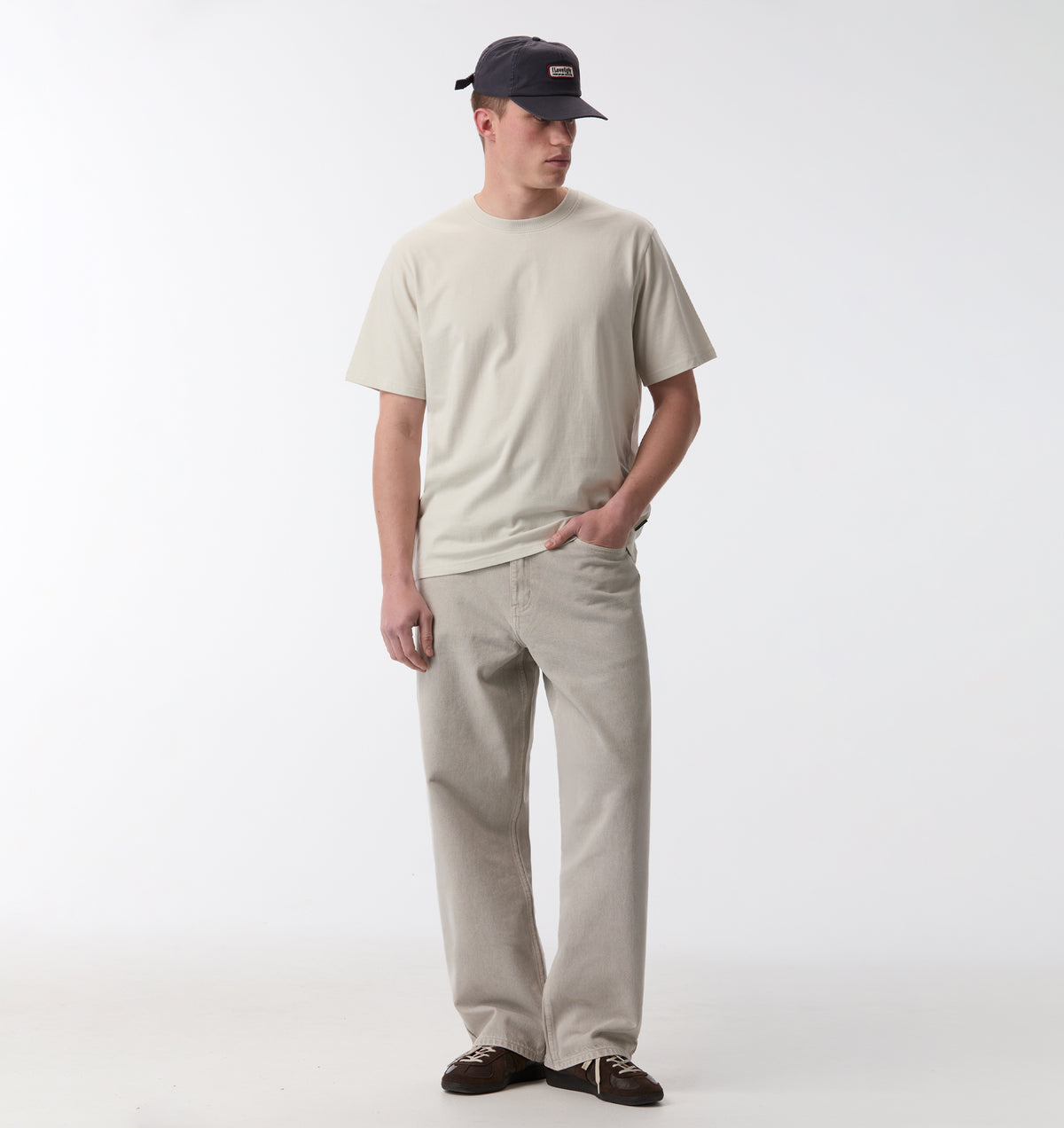 Edgar Wide Denim - Parchment