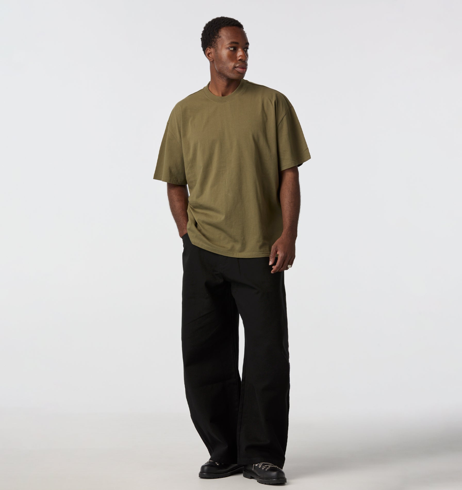 Box Tee 2.0 - Lichen Green