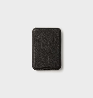 MagSafe Leather Card Holder - Black