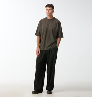 Albert Pleated Pant - Black