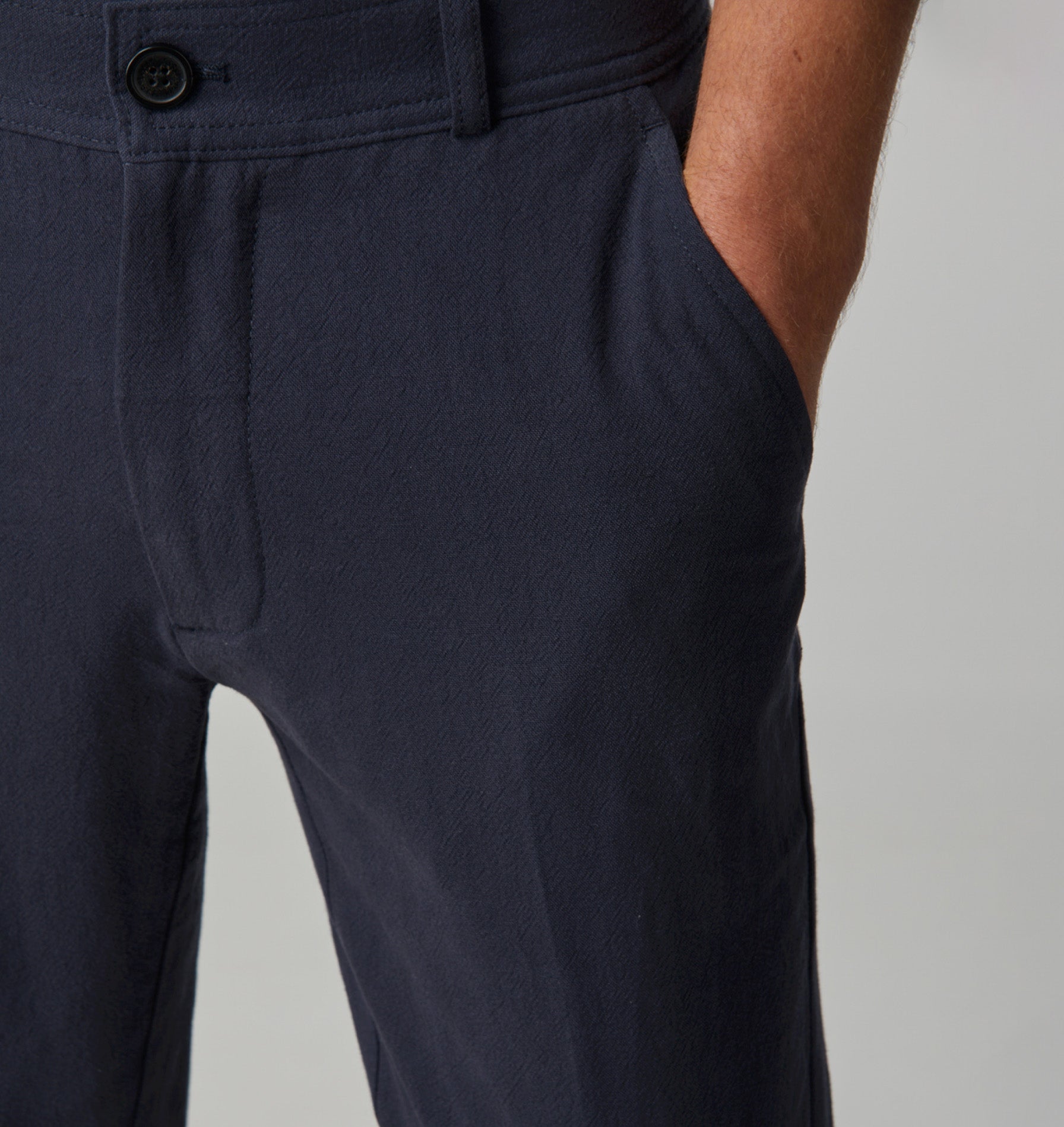Linen Slim Kobe Pant - Tall - Dark Navy