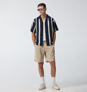 Quincy Pleated Short - Bone