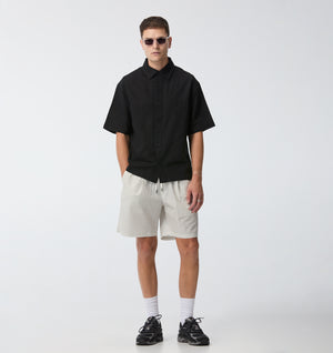 Michael Pleat Short - White/Black