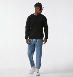 Cropped 90s Denim - Washed Vintage Blue