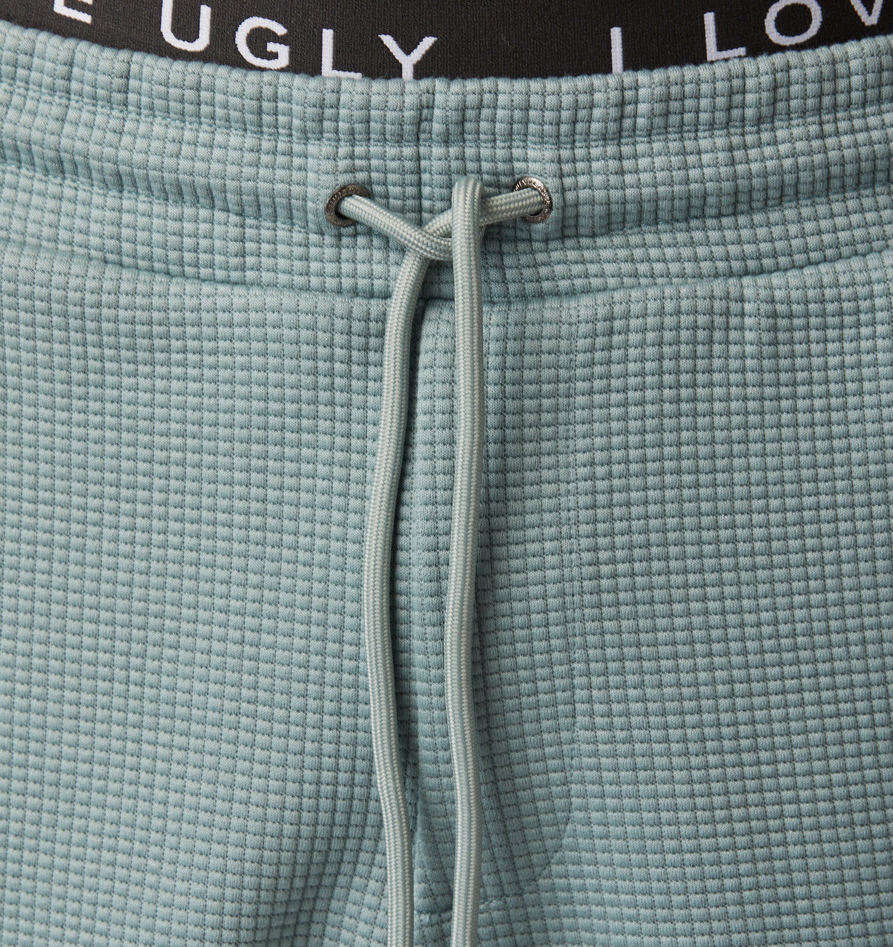Textured Trackie Short - Foam Grey