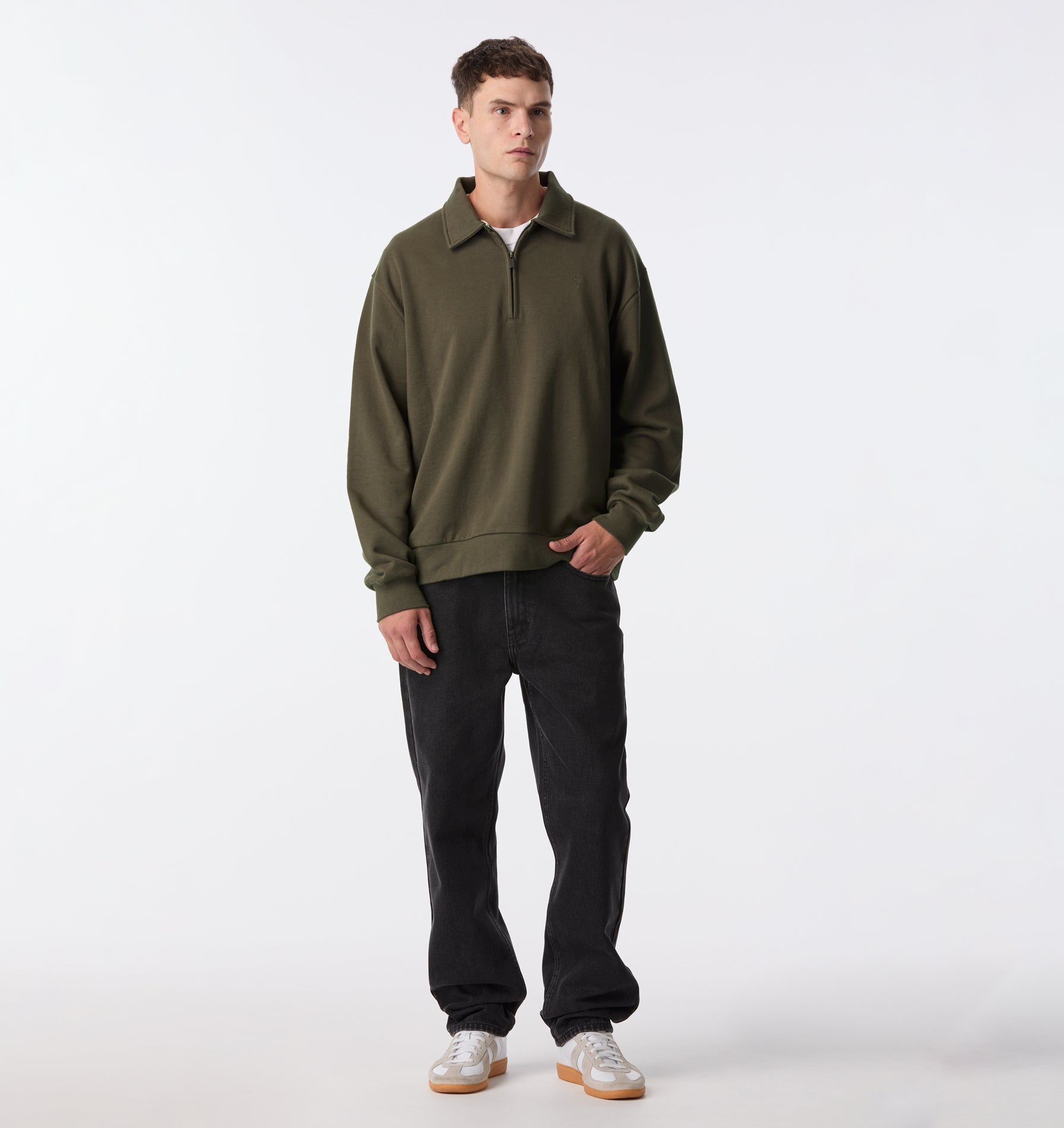 1/2 Zip Pullover - Burnt Olive | I Love Ugly