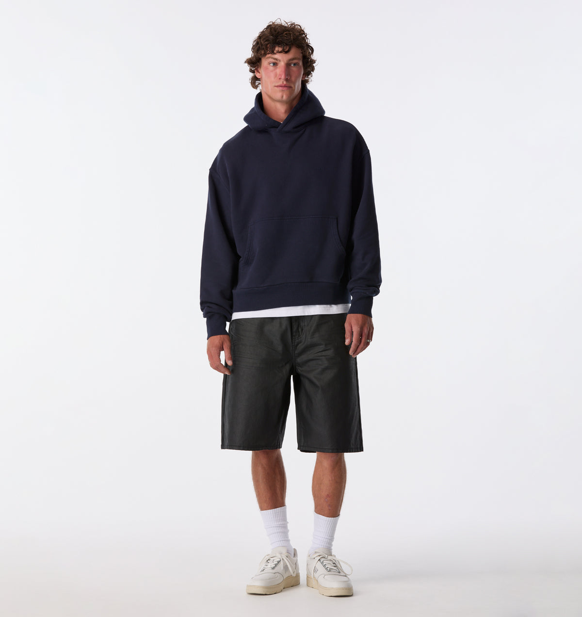 Wyatt Denim Short - Coated Black