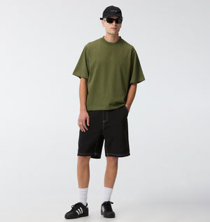 Crop Box Tee - Moss
