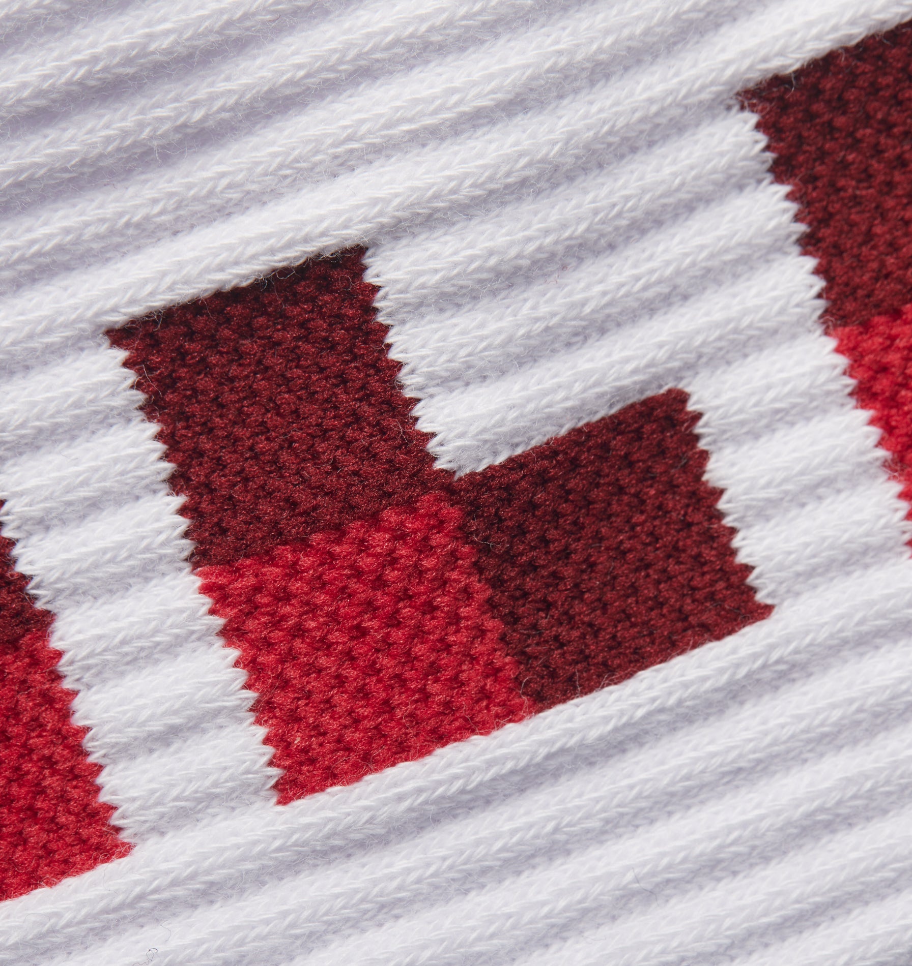 Checkerboard Sock - White/Red
