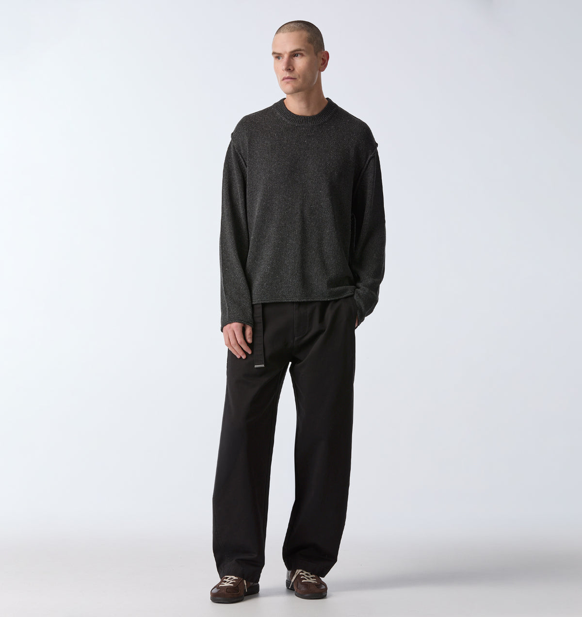 Decon Cropped Knit - Grey