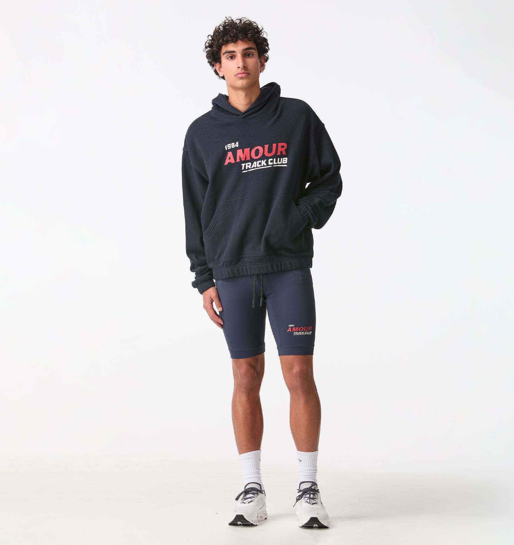 Track Club Active Hood - Midnight Navy