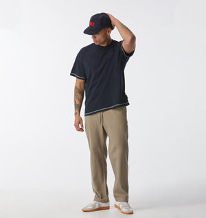 Herringbone Cooper Pant - Taupe