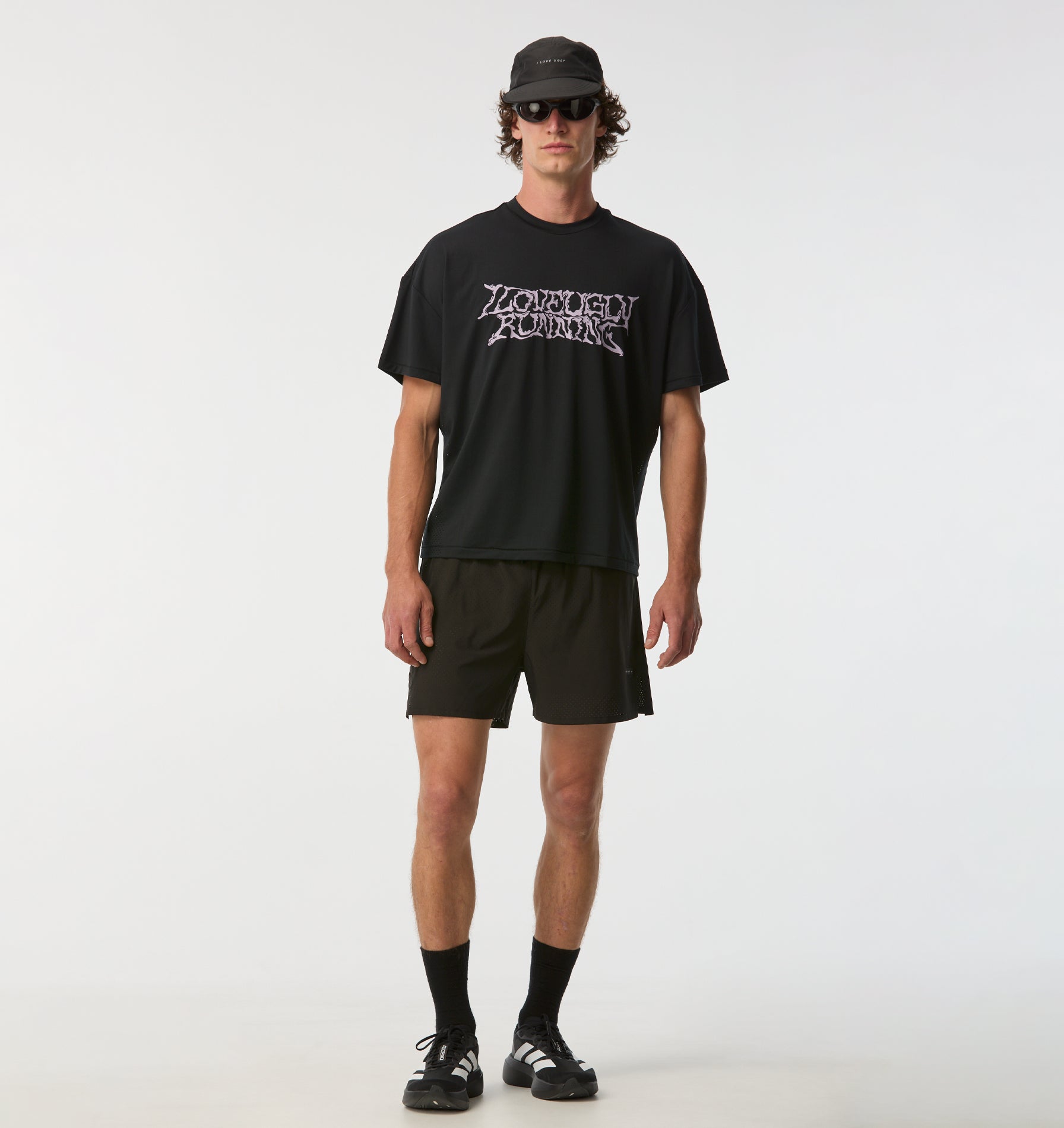 Active 4.5 Inch Laser Run Short - Black