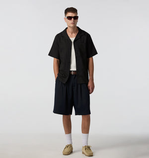 Alby Pleated Short - Navy