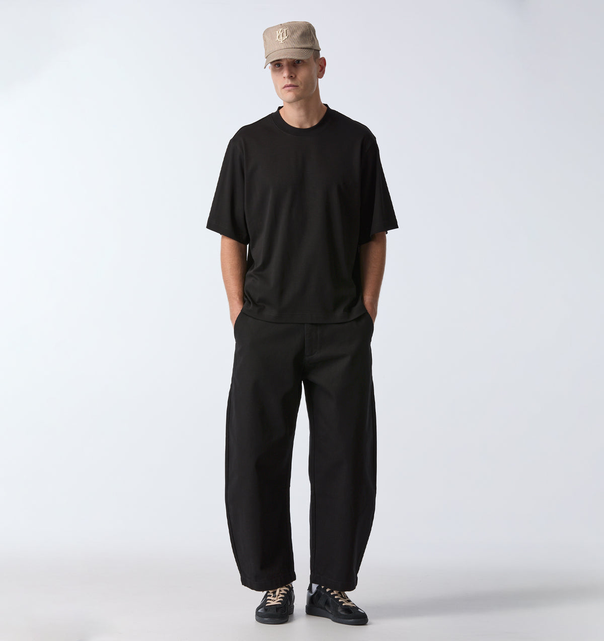 Interlock Crop Box Tee - Black