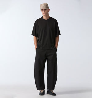 Interlock Crop Box Tee - Black