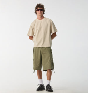 Crop Box Tee - Sandstone