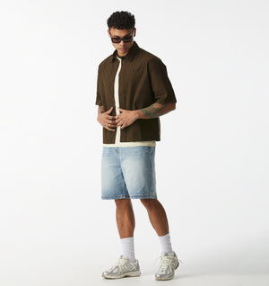 Kai SS Shirt - Brown Check