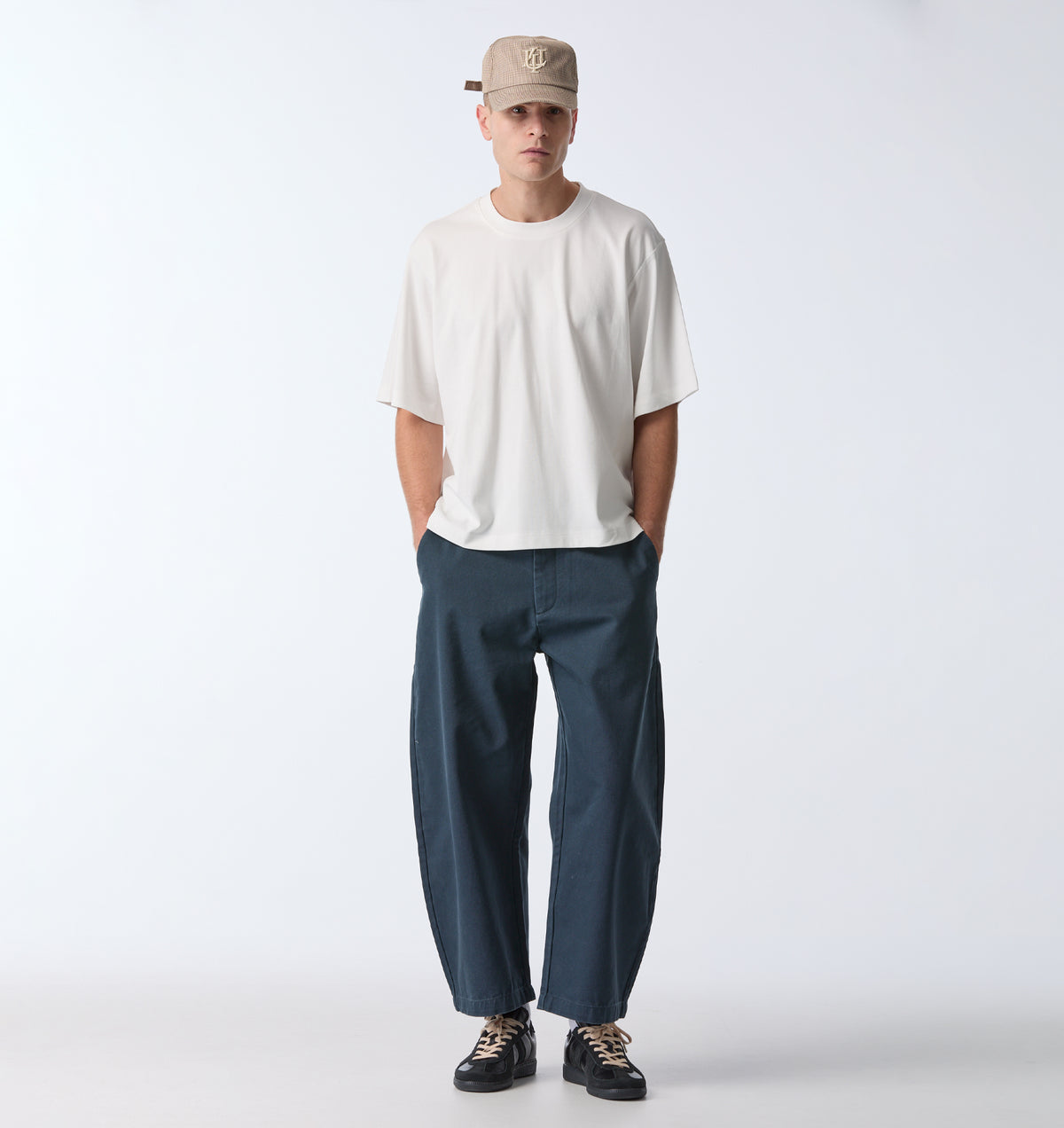 Interlock Crop Box Tee - White
