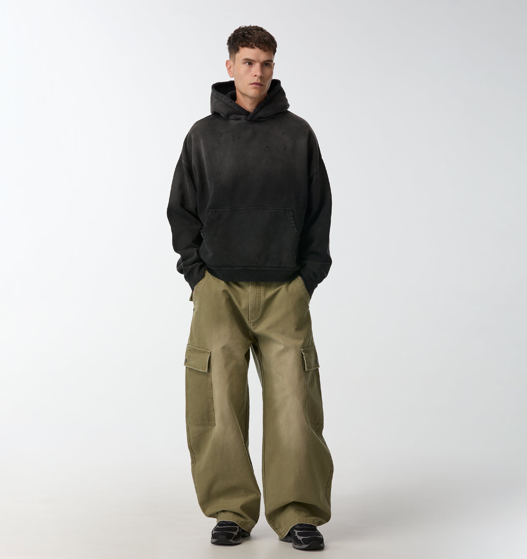 Balloon Cargo Pant - Vintage Moss