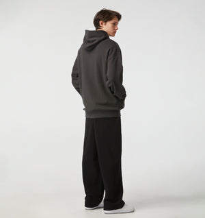 Wide Leg Track Pant - Black