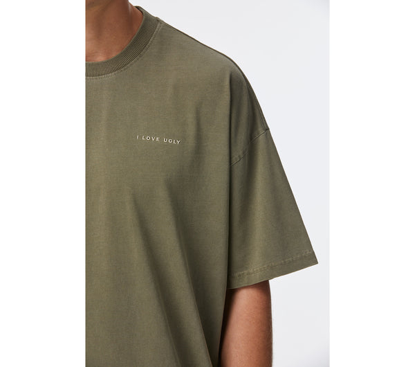 Box Tee - Washed Olive