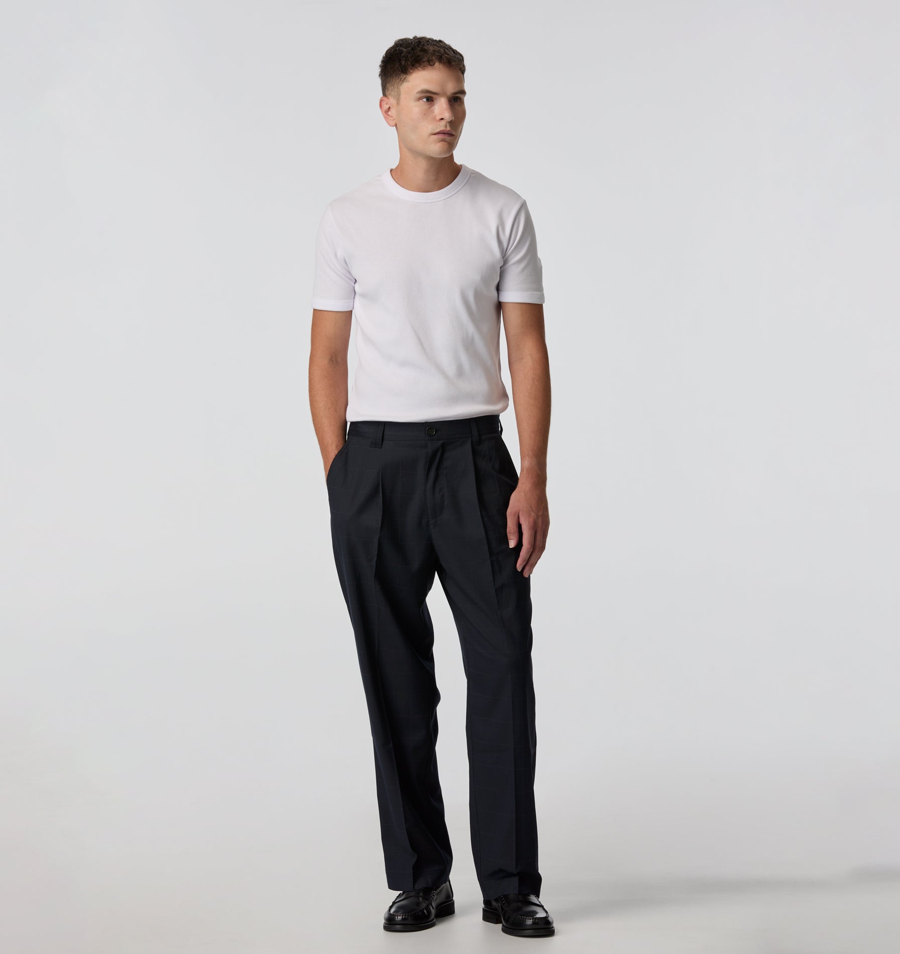 Winston Pant - Navy Checker