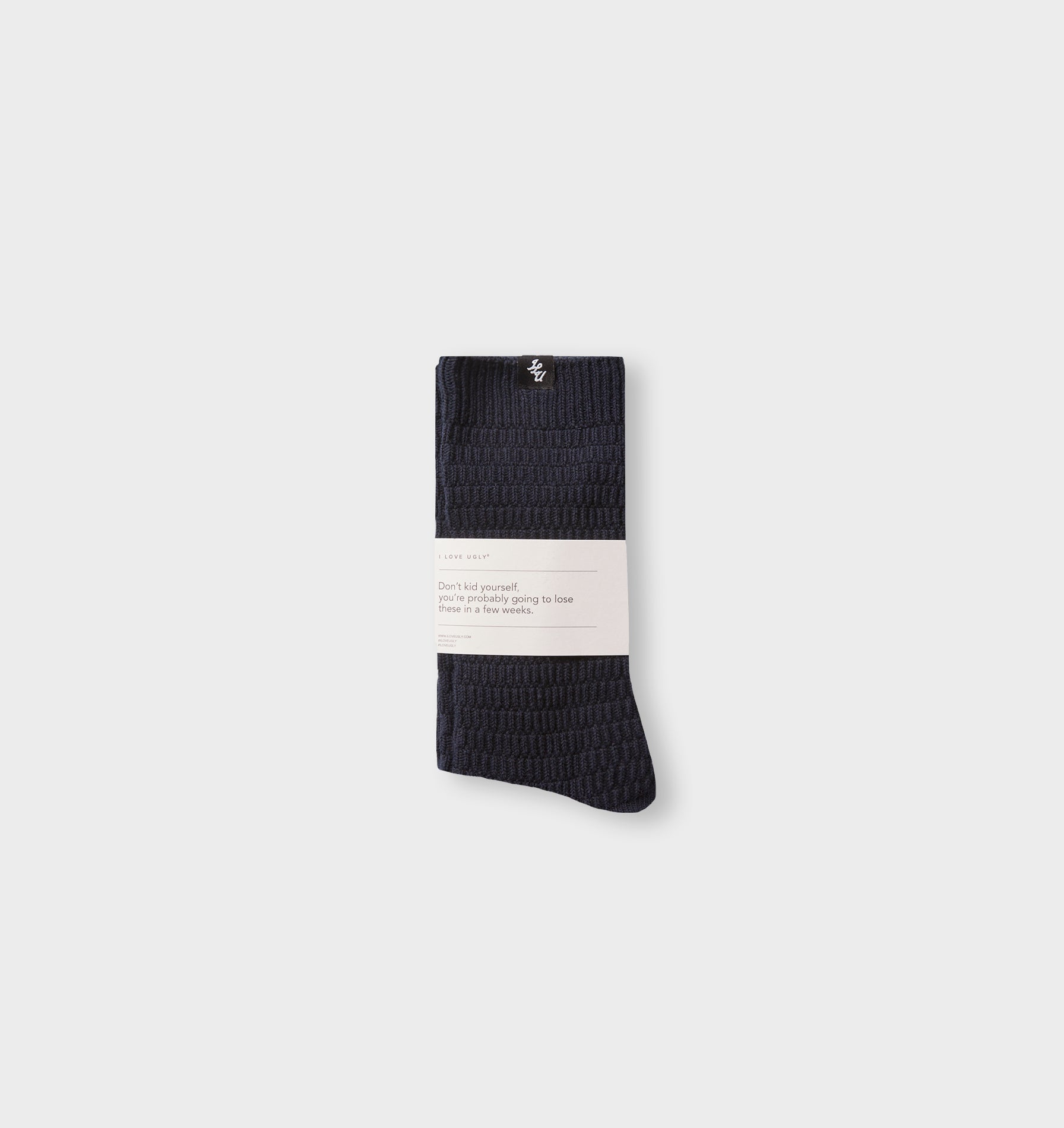 Grid Sock - Indigo