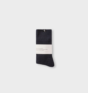 Grid Sock - Indigo