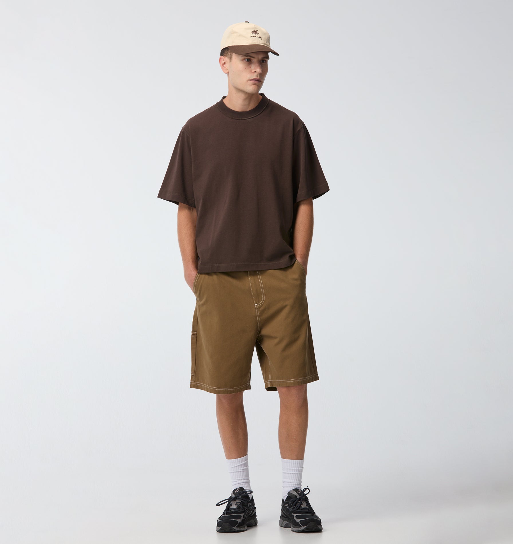 Crop Box Tee - Espresso