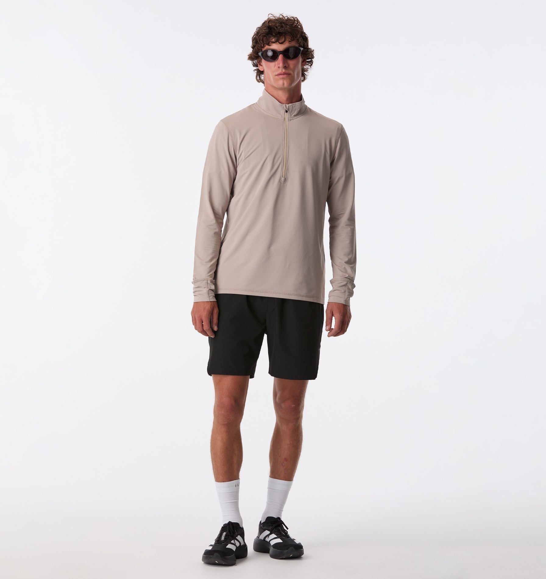 Active Zip Pullover - Taupe