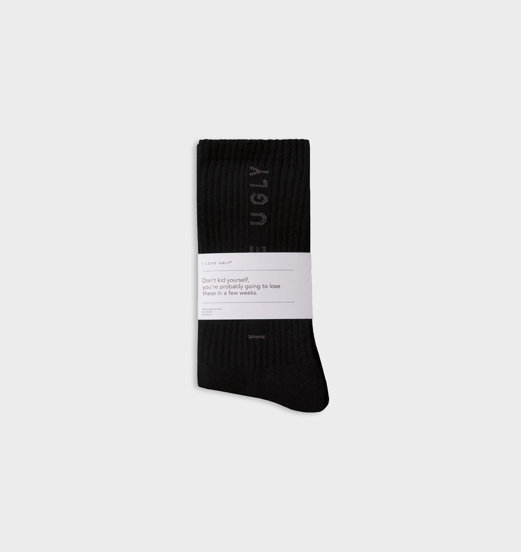 Big Logo Basic Sock - Black