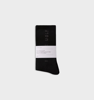 Big Logo Basic Sock - Black